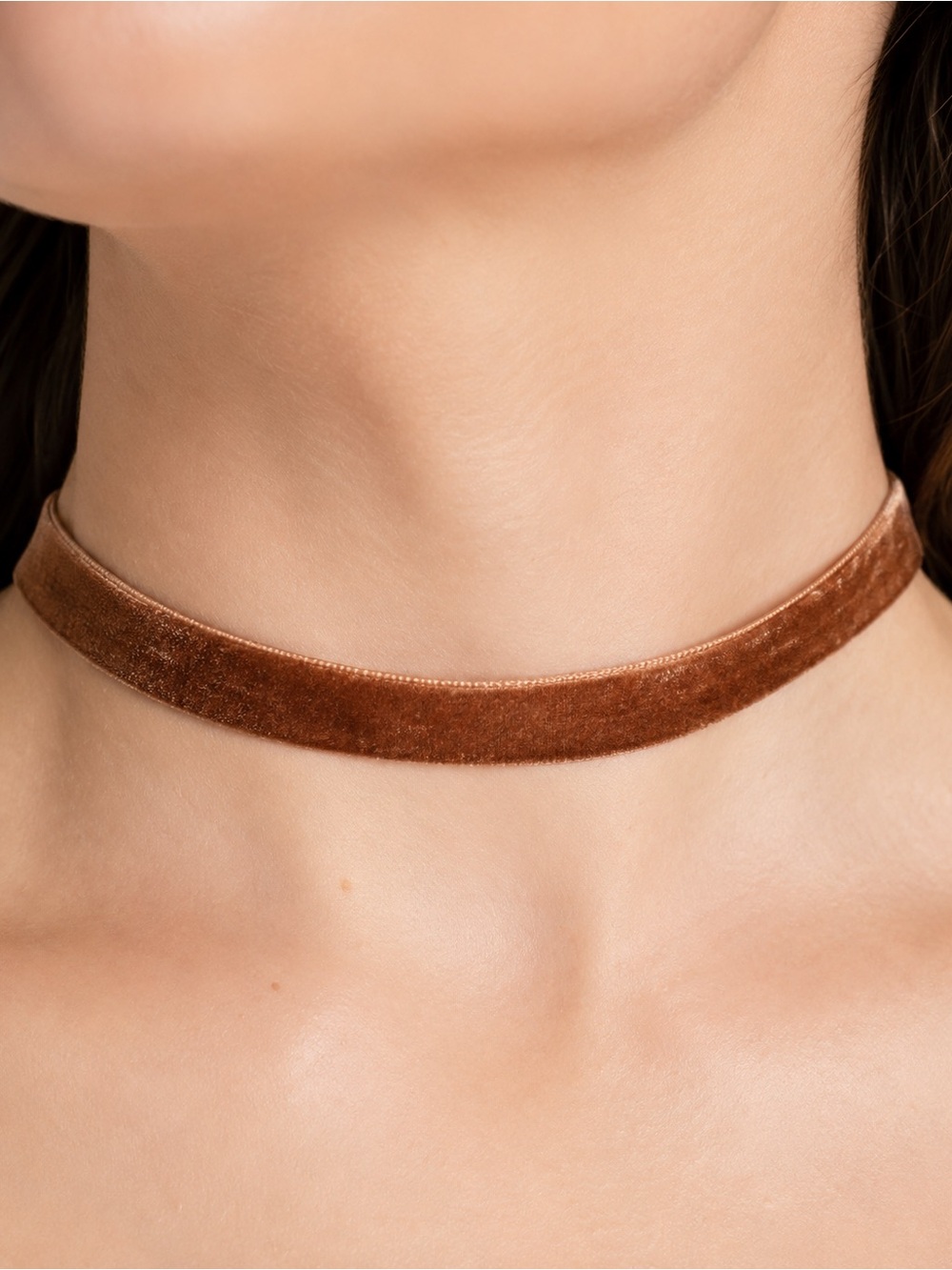 Brown Velvet Choker - Picture 1 of 1